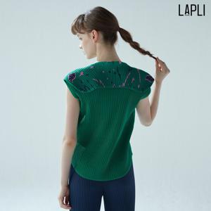 [최초가 129000원] 뒷판 배색 슬리브리스 티셔츠_LPTSM023026