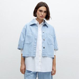[최초가269000] Cotton and Tencel Blend Denim Jacket SKY BLUE