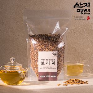 [산지명인] 보리차 500g 두번 볶아 더욱 고소한 100% 국산 곡물차 당일생산 당일발송