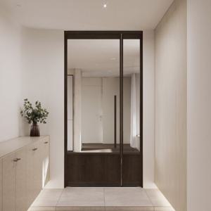 슬림양방향 고시형 스윙 중문 (우드) (유리6종)