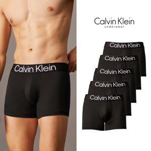 CK 남성 속옷 팬티 볼드로고 마이크로 박서 브리프 드로즈 트렁크 블랙 5장 세트