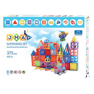 슈퍼제이맥 자석 블럭 375p 유아 어린이 장난감 유치원 어린이집 교구 맥포머스 호환