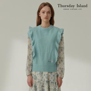 [정상가-199000원][Thursday Island] 여성 언발 셔링 베스트(T212MVT135W)