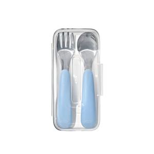 토트 유아용 스푼 포크 세트 - 더스크 블루