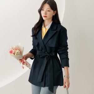 (~XXL까지) 브츠움 트렌치 하프 벨트 코트 봄 가을 아우터 자켓 하객룩 오피스룩 모임룩 격식룩 빅사이즈