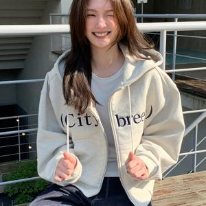 [최초가 129,900원] 뮤트 로고 후드 집업_3COLORS