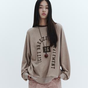 [최초가 119,000원] 피그먼트 아치 로고 스웨트 셔츠_2COLORS