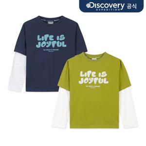 [디스커버리] 키즈 레이어드 긴팔티셔츠 2종 택1