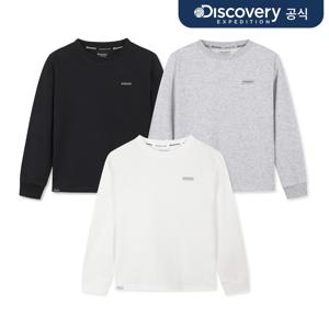 [디스커버리] 키즈 스몰로고 긴팔티셔츠 3종 택1