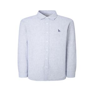 남성 [[25SS]] WHSH5B495N2 [스테디셀러] 네이비 스트라이프 면혼방 긴팔캐주얼셔츠