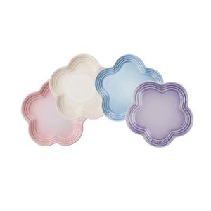 플라워 접시 14cm 4P 세트(쉘머코블)