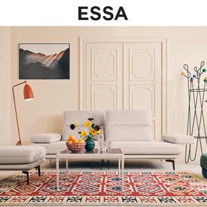 마제티 3인 스윙기능 카시미라 패브릭 소파+스툴