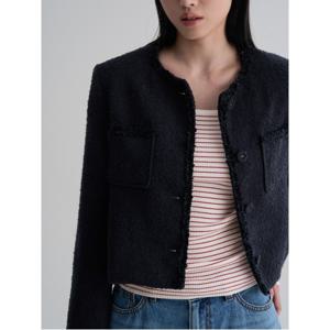 트위드 숏 재킷  네이비 (356211WM6R)