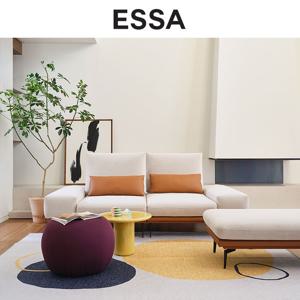 2] 페르소나 3인 스윙기능 리브 패브릭 소파+스툴