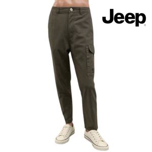 Jeep [남녀공용] R1111 허리밴딩 스트레이트핏 카고바지 아웃포켓 팬츠