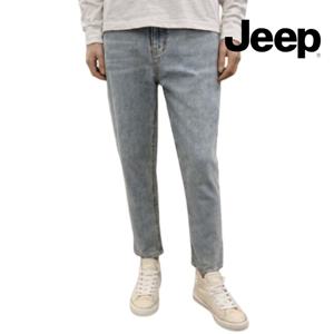 Jeep [남녀공용] R2723 배기핏 워싱 청바지 데님 팬츠