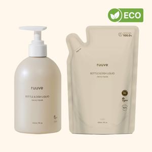 비건 아기 젖병 세정제 주방세제 이유식기 세척 500ml + 리필 450ml