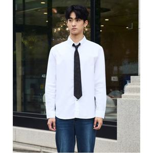 [DIEMS] Compact Stretch Oxford Shirts_화이트 (이지핏)-DDSVCB3ESW