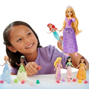 마텔 디즈니 미니돌세트+패션돌 (공주선택)