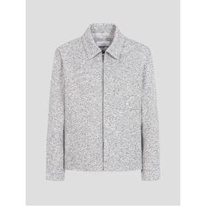 폴리/코튼 세미오버핏 트위드 점퍼  아이보리 (RY5239C020)