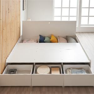 [MD선정 가성비실속템] 모노 평상형 침대 프레임 수퍼싱글 퀸 SS Q 수납형/서랍수납형 수납침대 (2색상 국내제작)