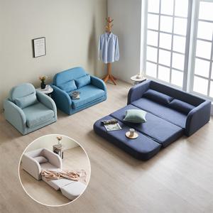 [NO.1 가성비 쇼파침대] 주드 1인 2인 3인 3단접이식 소파베드 패브릭 쇼파침대 (이동 간편한 쇼파매트)