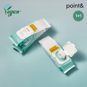 [포인트앤] point& 비건 딥클린 립앤아이 리무버 롱패드 88매 X 2개