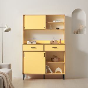 웰시 2단서랍 슬라이드 수납장세트(상부장포함) 1200 [수도권무료배송]