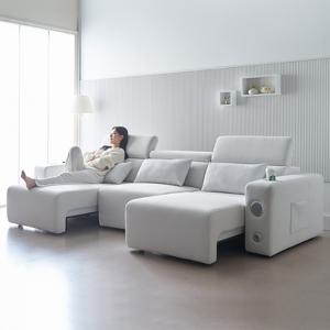 알렉스 슬라이드 확장형 전동 모션쇼파 3인 4인 리클라이너 리모컨 쇼파침대