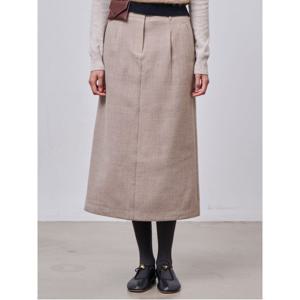 레이디스 울 H라인 롱 스커트  베이지(BF4X27C02A)