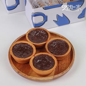 [달덩이 타르트] 꾸덕녹진 초코퍼지 달덩이 타르트 4구박스 75gx4개입