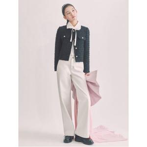 레이디스 [B. my] 시그니처 스트레이트 데님 팬츠  아이보리 (BF5221N130)