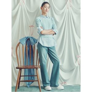 레이디스 [B. my] 시그니처 스트레이트 데님 팬츠  인디고 (BF5221N13P)