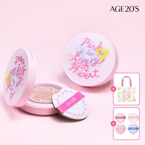 에이지투웨니스X사키 핑크 포 에브리 하트 에디션 디오리진 에센스팩트(본품2+리필2)  (SPF50+)