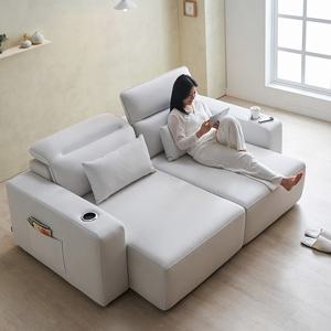 루체 3인 모션쇼파 전동 슬라이딩 확장형 리클라이너 독일 타이보 아쿠아스웨이드 리모컨 쇼파침대