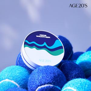 에이지투웨니스X나이스웨더 선 에센스 팩트 무기자차 카밍 롱프로텍션(본품2+리필2) 비건 SPF50+ PA++++