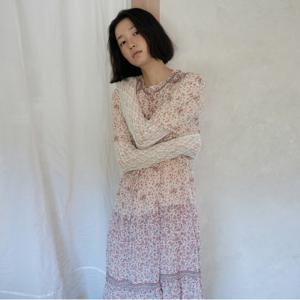 보더패턴 믹스 원피스_T256MOP155W