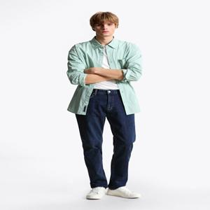 남성 기모 스캔톤 스트레이트 핏 린스 데님 팬츠 T32F6NES20TML1