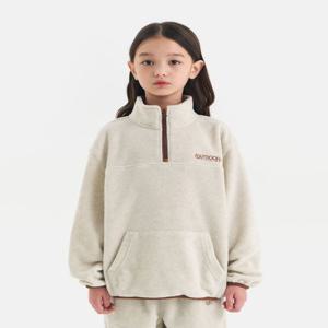 [정가 59000원]폴라플리스 배색 반집업 (오트밀) OD254IZM09_OTM