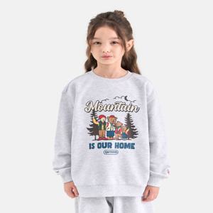 [정가 59000원]베어 패밀리 맨투맨 (멜란지 화이트) OD253IMM12_MWH