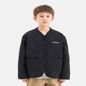 [정가 99000원]웨이브 퀼팅 패딩 점퍼 (블랙) OD253OPJ04_BLK