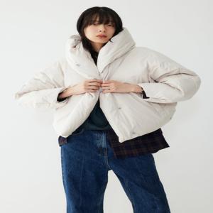 [정가 459,000원]하이넥 후디 숏 다운 점퍼 9105414115