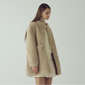 [본사][최초가259,000원] 하이넥 인조 무스탕 X256PWFA50