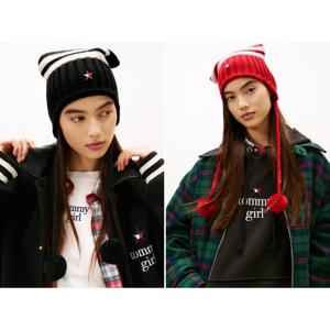 [Tommy Girl] 여성 타미걸 청키 방울 비니 T32G0AHT84TWT1