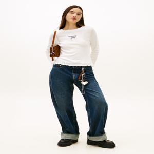 [Tommy Girl] 여성 타미걸 스타 그래픽 페미닌 롱 슬리브 T32G0TTO66TWT1