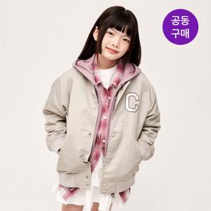 [공동구매][택가 16.9만원]C로고 바시티자켓 베이지 CK2601JK15BE