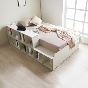 니노 모듈 책장형 수납침대 SS 수퍼싱글 프레임 A형 매트제외 국내제조