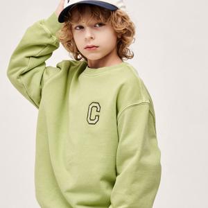 [택가 59000원]C로고 피그먼트 스웻셔츠 그린 CK2601CR13GN