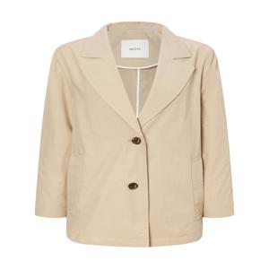 헤지스 여성 [[25SS]] HSJA5B302I2 베이지 폴리 싱글버튼 자켓