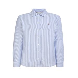 헤지스 여성 [[26SS]] HSSH6AC14B2 [아이코닉] 옥스포드 스트라이프 셔츠 블루